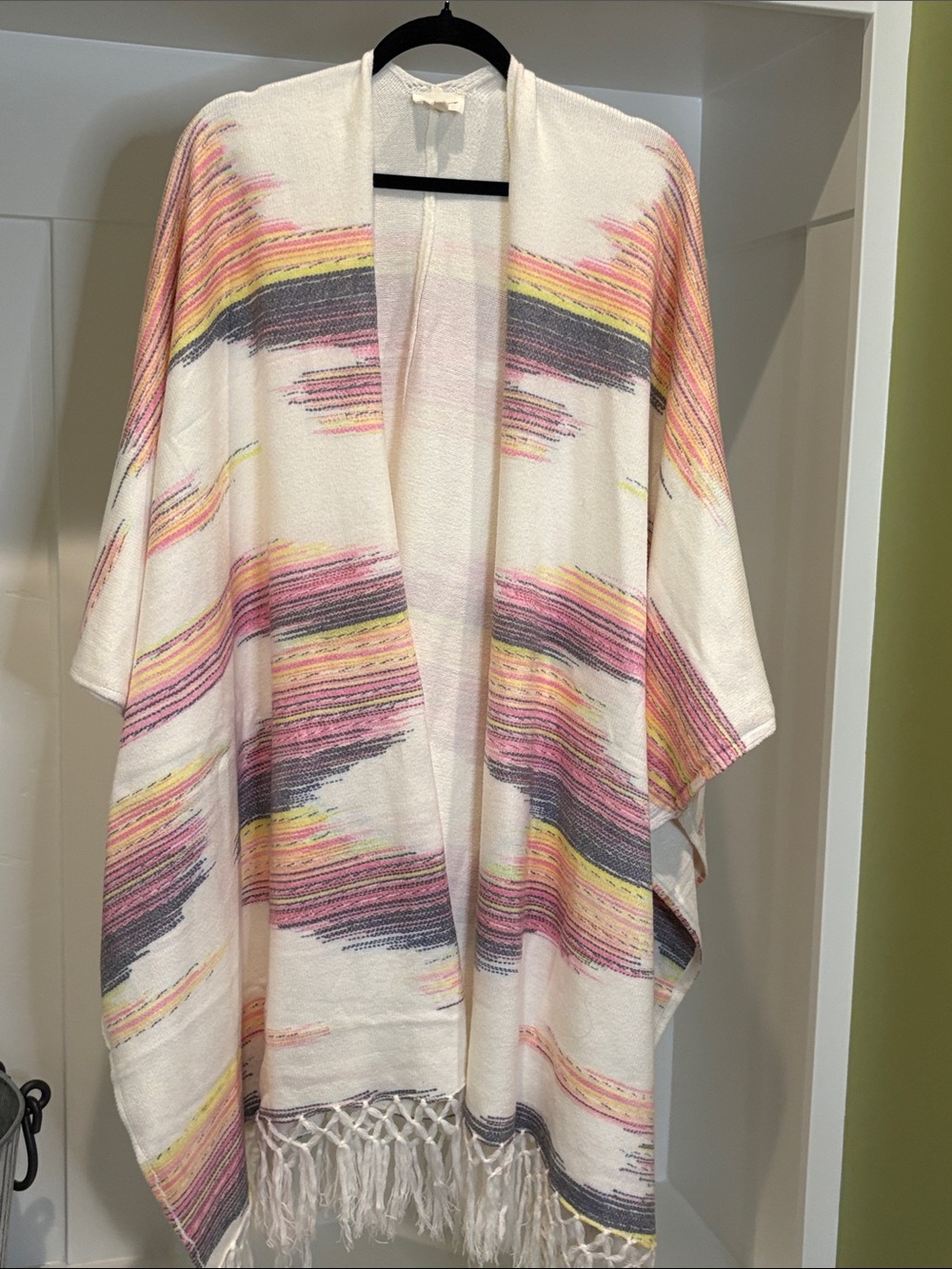 Kimono Sweater Aztec Print